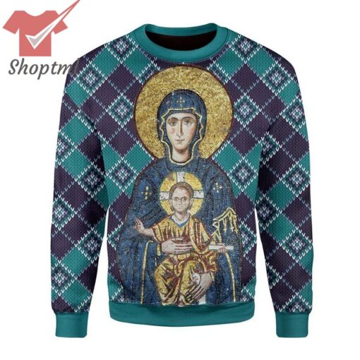 Maria And Jesus In Orthodox Ugly Christmas Sweater