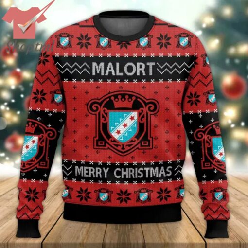 Merry Christmas Malort Ugly Christmas Sweater