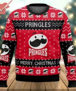 Merry Christmas Pringles Snack Ugly Christmas Sweater