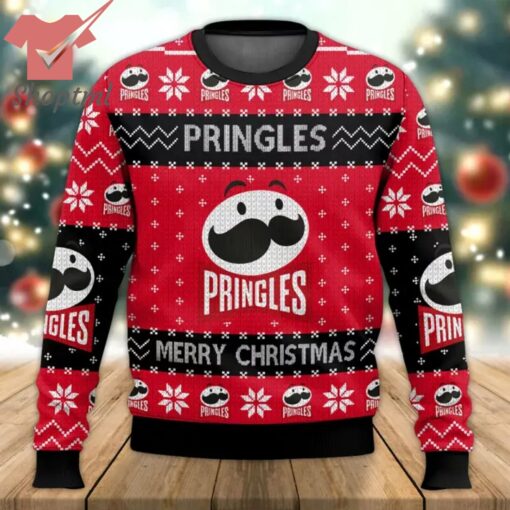 Merry Christmas Pringles Snack Ugly Christmas Sweater