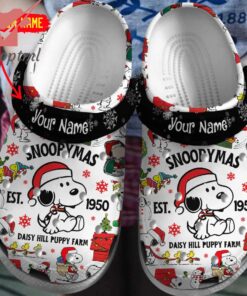 Merry Snoopymas Daisy Hill Puppy Farm Personalized Crocs Clogs Shoes