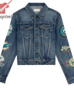 miami dolphins fins up hooded denim jacket 2 XPqts