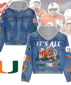 Miami Hurricanes It’s All About The U Hooded Denim Jacket