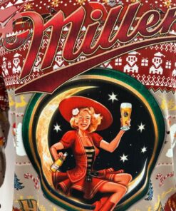 Miller High Life Beer Ugly Christmas Sweater