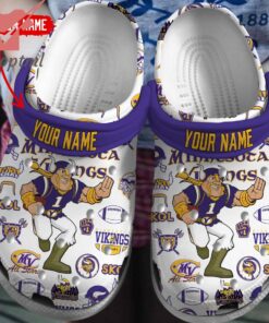 Minnesota Vikings 2024 Custom Name Crocs Clogs