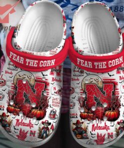 Nebraska Cornhuskers Fear The Corn Crocs Clogs Shoes