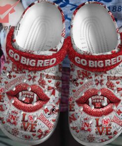 Nebraska Cornhuskers Go Big Red Crocs Clogs Shoes