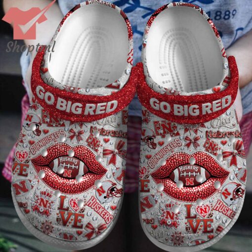 Nebraska Cornhuskers Go Big Red Crocs Clogs Shoes