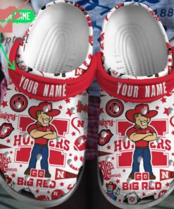 Nebraska Cornhuskers go big red custom name crocs clogs