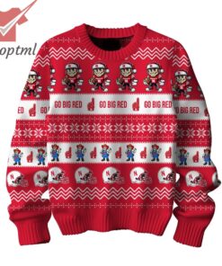 Nebraska Cornhuskers Go Big Red Ugly Christmas Sweater