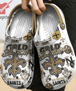 new orleans saints gold blooded custom name crocs clogs 3 0KZv5