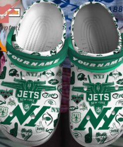 New York Jets 2024 custom name crocs clogs