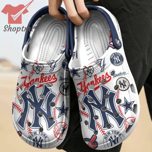 New York Yankees MLB Custom Name Crocs Clogs Shoes