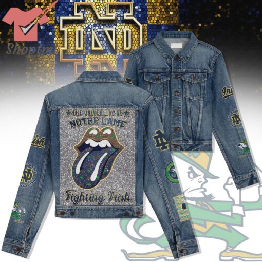 Notre Dame Fighting Irish Hooded Denim Jacket