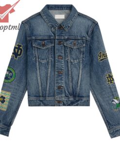 Notre Dame Fighting Irish Hooded Denim Jacket