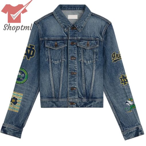 Notre Dame Fighting Irish Hooded Denim Jacket