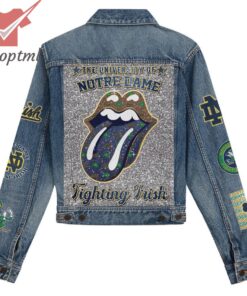 notre dame fighting irish hooded denim jacket 3 o9PBX