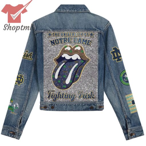 Notre Dame Fighting Irish Hooded Denim Jacket