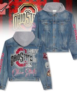 Ohio State Buckeyes They Not Like Us Hooded Denim Jacket