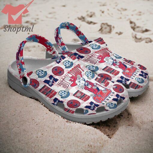 Ole Miss Rebels Hotty Toddy Custom Name Crocs Clogs