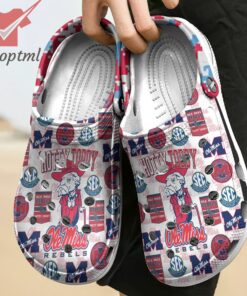 ole miss rebels hotty toddy custom name crocs clogs 3 g5oN6