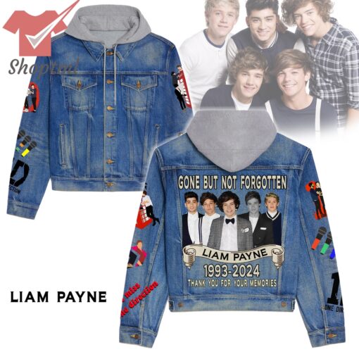 One Direction Liam Payne Gone But Not Forgotten Hooded Denim Jacket