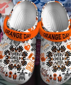 Orange day every child matters crocs clogs