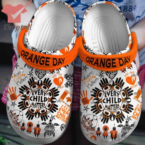 Orange day every child matters crocs clogs