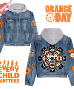 Orange Day Every Child Matters Hooded Denim Jacket