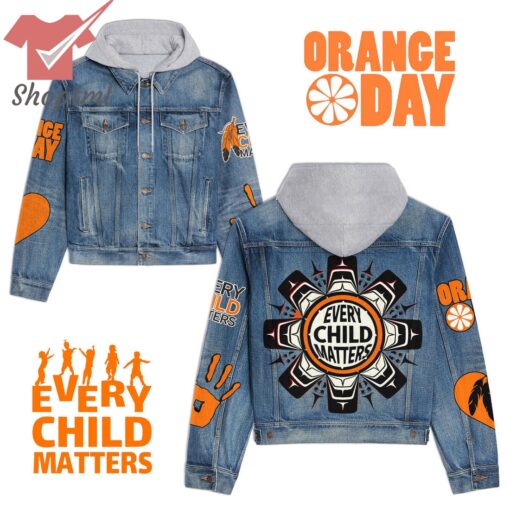 Orange Day Every Child Matters Hooded Denim Jacket