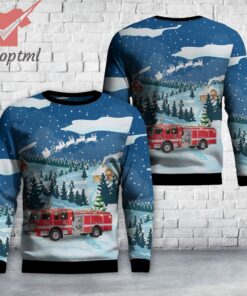 Oxnard California Oxnard Fire Department Christmas Ugly Sweater