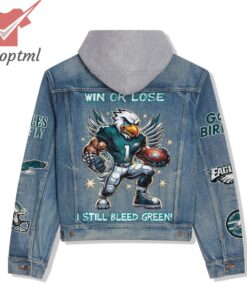 philadelphia eagles still bleed green hooded denim jacket 3 9IuLv