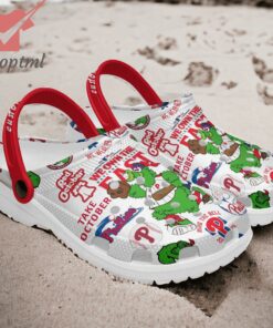 Philadelphia Phillies National League East Custom Name Crocs Clogs Shoes