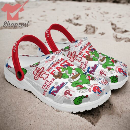 Philadelphia Phillies National League East Custom Name Crocs Clogs Shoes