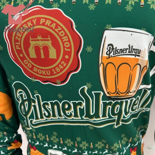 Pilsner Urquell Bear Ugly Christmas Sweater