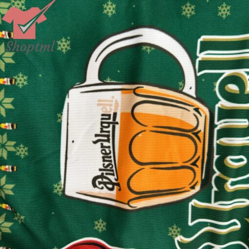 Pilsner Urquell Bear Ugly Christmas Sweater