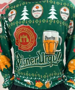 pilsner urquell bear ugly christmas sweater 4 MOQZ6