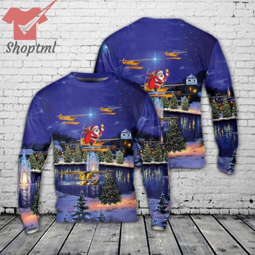 Piper Cub Floatplane Christmas Ugly Sweater