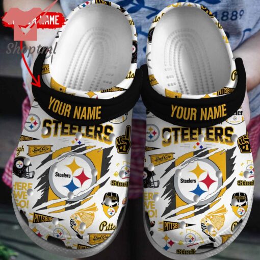 Pittsburgh Steelers 2024 Custom Name Crocs Clogs