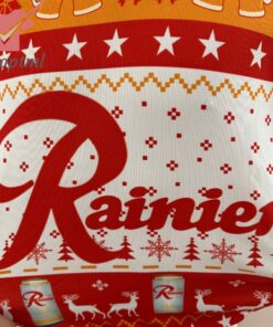 Rainier Beer Ugly Christmas Sweater