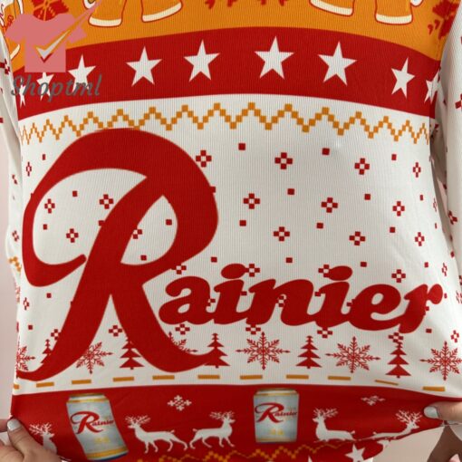 Rainier Beer Ugly Christmas Sweater