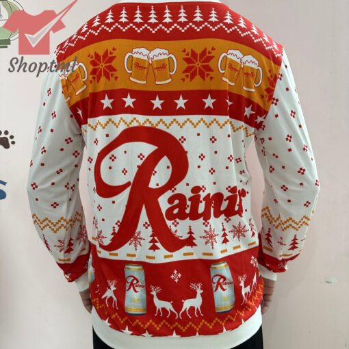 Rainier Beer Ugly Christmas Sweater