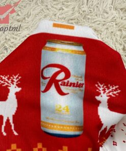 rainier beer ugly christmas sweater 3 9Yymd