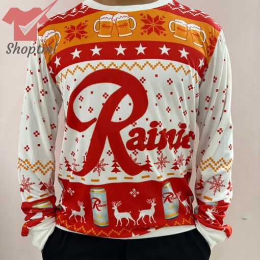 Rainier Beer Ugly Christmas Sweater