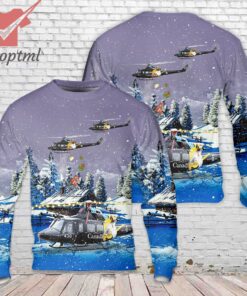 Royal Canadian Air Force 430 Tactical Helicopter Squadron Bell CH-146 Christmas Ugly Sweater