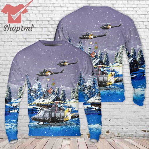 Royal Canadian Air Force 430 Tactical Helicopter Squadron Bell CH-146 Christmas Ugly Sweater