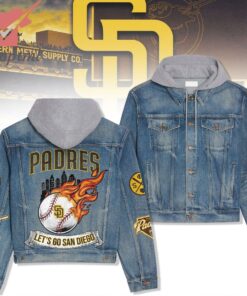 San Diego Padres Let’s Go San Diego Hooded Denim Jacket