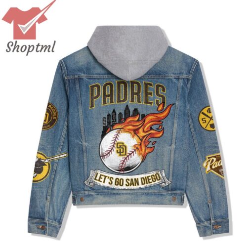 San Diego Padres Let’s Go San Diego Hooded Denim Jacket