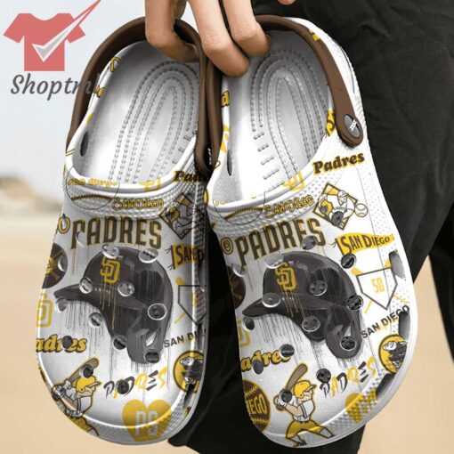 San Diego Padres MLB Custom Name Crocs Clogs Shoes