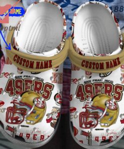 San Francisco 49ers 2024 custom name crocs clogs